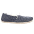 Фото #1 товара TOMS Alpargata Slip On Womens Blue Flats Casual 10015761T