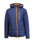 Фото #3 товара Spire By Galaxy Men's Puffer Bubble Jacket with Contrast Trim