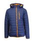 ფოტო #3 პროდუქტის Spire By Galaxy Men's Puffer Bubble Jacket with Contrast Trim