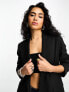 ASOS DESIGN chuck on blazer in black