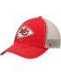 Фото #1 товара Men's Red, Natural Kansas City Chiefs Trawler Trucker Clean Up Snapback Hat