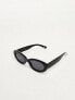 Фото #3 товара ASOS DESIGN oval sunglasses in black