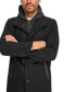 Men's Removable Hood Button Car Coat