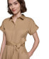 ფოტო #5 პროდუქტის Women's Poplin Grommet Shirtdress