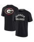 ფოტო #1 პროდუქტის Men's and Women's Black Georgia Bulldogs Super Soft Short Sleeve T-shirt