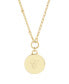 ფოტო #2 პროდუქტის 14K Gold Plated Paige Initial Pendant