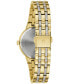 ფოტო #3 პროდუქტის Women's Phantom Gold-Tone Stainless Steel Bracelet Watch 33mm