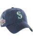 Фото #1 товара Men's Navy Seattle Mariners Sure Shot Classic Franchise Fitted Hat