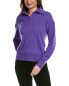 Фото #1 товара Amicale Cashmere Quarter Zip Cashmere Pullover Women's Purple Xs