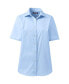ფოტო #2 პროდუქტის Women's School Uniform No Gape Short Sleeve Stretch Shirt