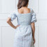 ფოტო #3 პროდუქტის Women's Smocked Bubble Sleeve Dress