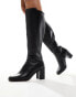 ALDO Wide leg Satori stretch knee boots in black leather