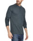 Men's Long Sleeved Waffle Henley T-shirt