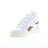 Фото #4 товара Reebok Court Advance Bold High Womens White Lifestyle Sneakers Shoes