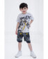 Фото #2 товара Boys Bumblebee Optimus Prime Graphic T-Shirt & Mesh Shorts Outfit Set to