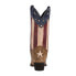 Фото #3 товара Laredo Keyes Patriotic Snip Toe Cowboy Womens Brown, Multi Casual Boots 52165