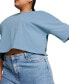 ფოტო #5 პროდუქტის Women's Better Classics Oversized Cropped T-Shirt