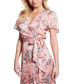 Women's Juna V-Neck Flutter-Sleeve Maxi Dress