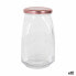 Transparent Glass Jar Inde Tasty With lid 1,05 L (12 Units)