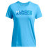 UNDER ARMOUR Big Logo Pack short sleeve T-shirt Horizon Blue / White, XS - фото #1