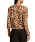 ფოტო #2 პროდუქტის Women's Cheetah Print Button Front Cardigan