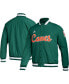 Фото #1 товара Men's Green Miami Hurricanes Baseball Coaches Full-Snap Jacket