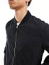 AllSaints Bassett bomber jacket in black