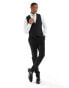 Фото #6 товара ASOS DESIGN skinny suit waistcoat in black