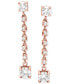 ფოტო #6 პროდუქტის Cubic Zirconia Linear Drop Earrings, Created for Macy's