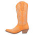 Фото #3 товара Dingo Flirty N' Fun Embroidered Snip Toe Cowboy Womens Orange Casual Boots DI17