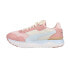 Фото #3 товара Puma Pulsar Wedge Graphic Lace Up Womens Off White, Pink Sneakers Casual Shoes