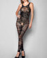 Фото #1 товара iCollection Women's Kelly Cat suit 1Piece All Over Sheer and Shredded Hosiery