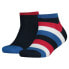 Фото #1 товара TOMMY HILFIGER KIDS Basic Stripe Quarter short socks 2 pairs