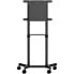 Фото #9 товара Mobile TV Cart - Portable Rolling TV Stand for 37-70" VESA Display (154lb/70kg) - TV Stand w/Shelf & Storage Compartment - Rotate/Tilt Display - Universal TV Mount on Wheels - 177.8 cm (70") - 200 x 200 mm - 600 x 400 mm - 0 - 5° - 90° - Black