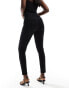 Фото #4 товара ASOS DESIGN skinny ponte tailored trousers in black