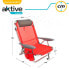 AKTIVE Beach Reclining Folding Beach Chair With Cushion