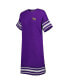 Фото #3 товара Women's Purple LSU Tigers Cascade T-shirt Dress