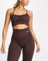 Фото #1 товара Daisy Street Active Distorted Geo bralet in brown