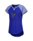 Women's Blue St. Louis Blues Grand Slam Raglan Notch Neck T-shirt