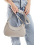 Armani Exchange crossbody bag in beige with printed strap