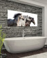Trilogy 1 Frameless Free Floating Tempered Glass Panel Graphic Wall Art, 24" x 63" x 0.2"