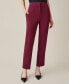 Фото #2 товара Petite Slim Straight-Leg Mid-Rise Ankle Pants