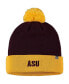 Фото #2 товара Men's Maroon and Gold Arizona State Sun Devils Core 2-Tone Cuffed Knit Hat with Pom