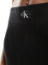 Calvin Klein Jeans ribbed sweater pants in black 2XL - фото #3