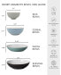 Фото #3 товара Elements Collection Stoneware Pasta Bowls, Set of 4