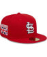 Фото #2 товара Men's Red St. Louis Cardinals 2023 MLB World Tour: London Series Flag 59FIFTY Fitted Hat
