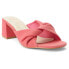 Фото #2 товара BEACH by Matisse Juno Block Heels Womens Pink Dress Sandals JUNO-661