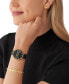 ფოტო #4 პროდუქტის Women's Pyper Three-Hand Black Leather Watch 38mm and Jewelry Gift Set