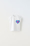 Heart appliqué t-shirt