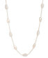 Фото #1 товара Gold-Tone Pavé Pear-Shape Station Collar Necklace, 17" + 3" extender